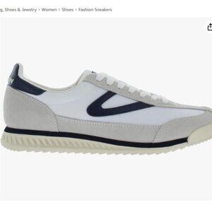 NWT TRETORN Women's Rawlins Sneakers White/Navy  Size 8